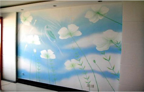 南川画墙绘怎么画好白云的蓬松感？