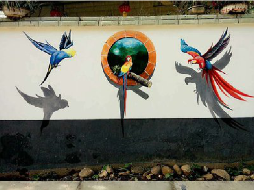 南川视觉错位-3D墙绘设计