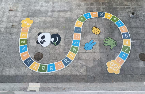 南川地面游戏彩绘