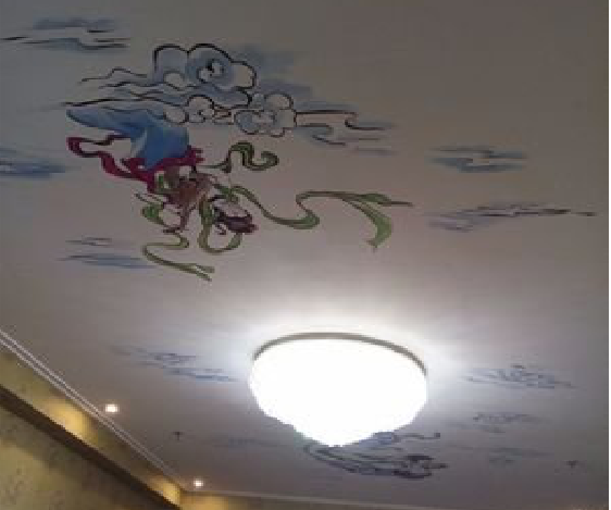 南川如何快速绘制天花板上的手绘墙？