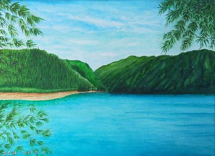 南川在墙绘中，如何绘画绿水青山？